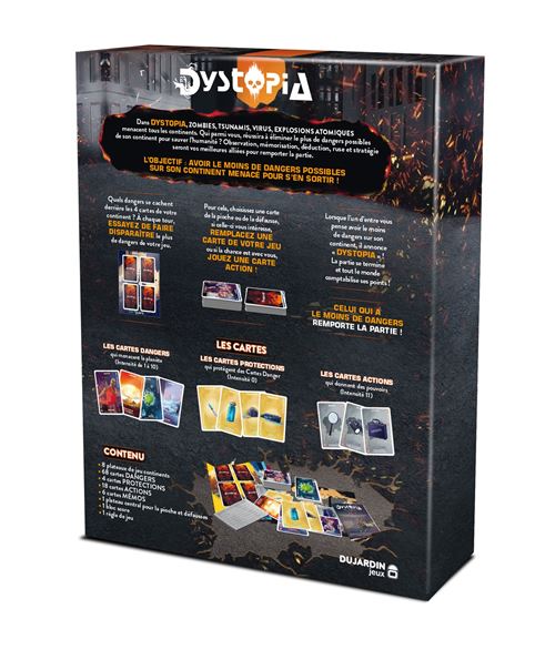 Dujardin Dystopia - Jeu De Stratégie - Qui Sauvera L'Humanité - Jeu De Cartes - Jeu d'Ambiance Ados et Adultes - A Partir De 12 Ans - 2 à 8 Joueurs