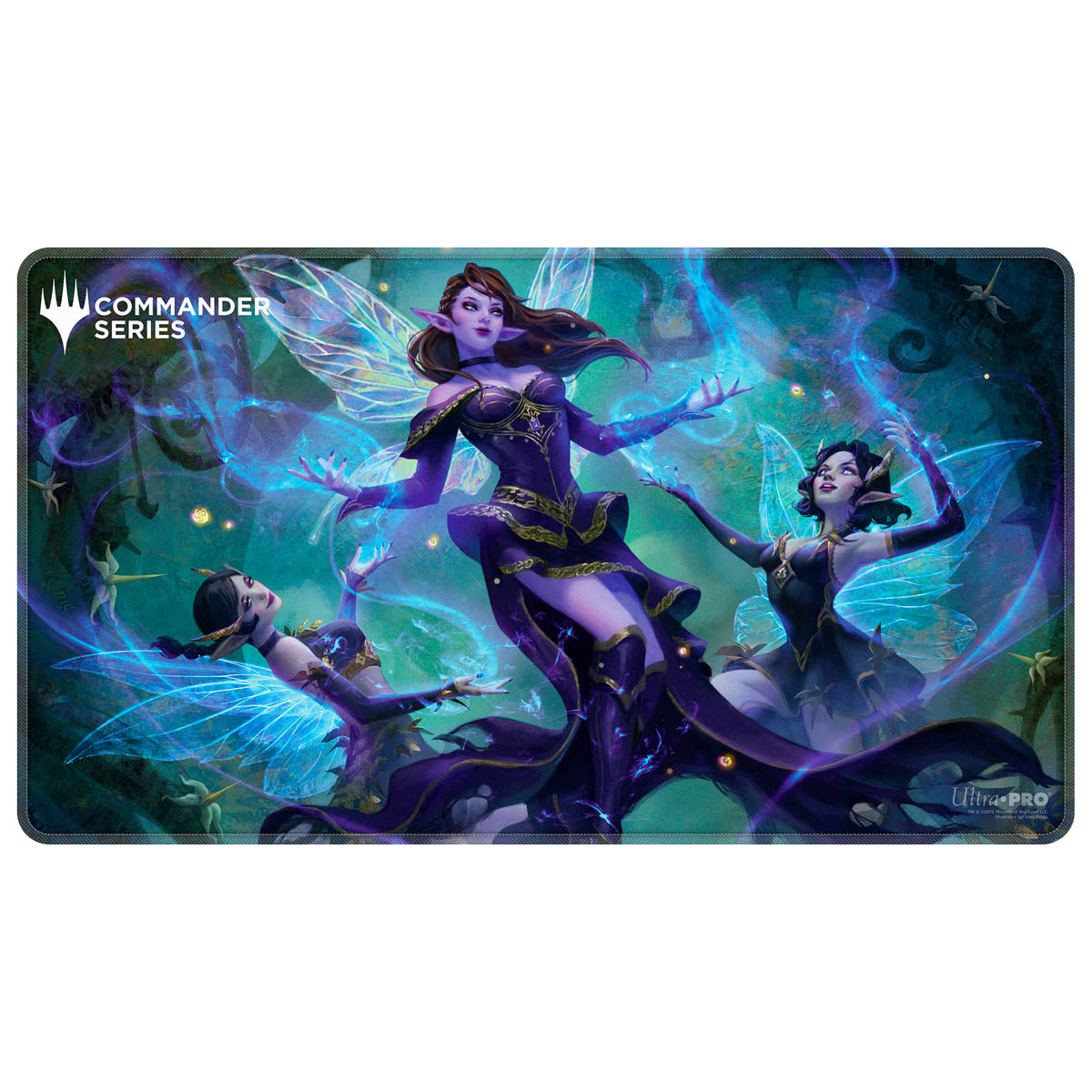 UP - Magic: The Gathering : Tapis de jeu à bords cousus : Alela [Série Commander 8]