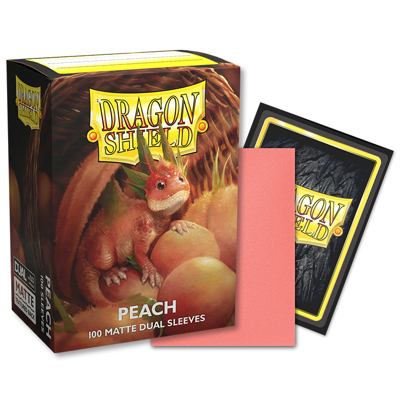 Standard Dual Sleeves: Peach [Matte] (100 Sleeves)