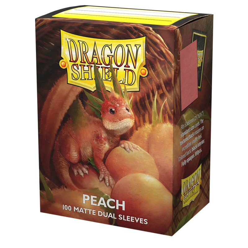 Standard Dual Sleeves: Peach [Matte] (100 Sleeves)