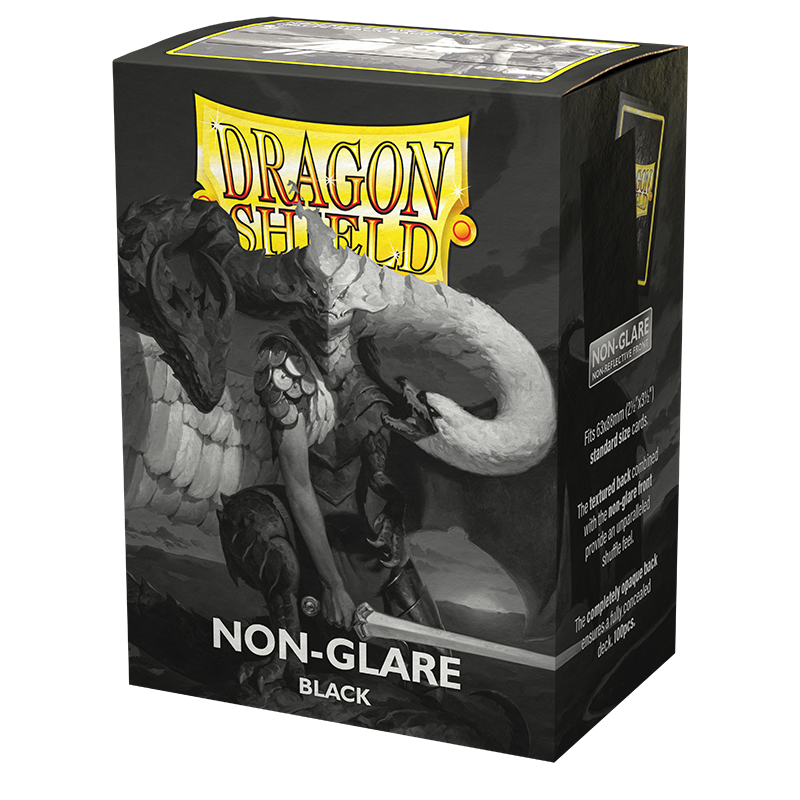Standard Sleeves: Non-Glare Black V2 [Matte] (100 Sleeves)