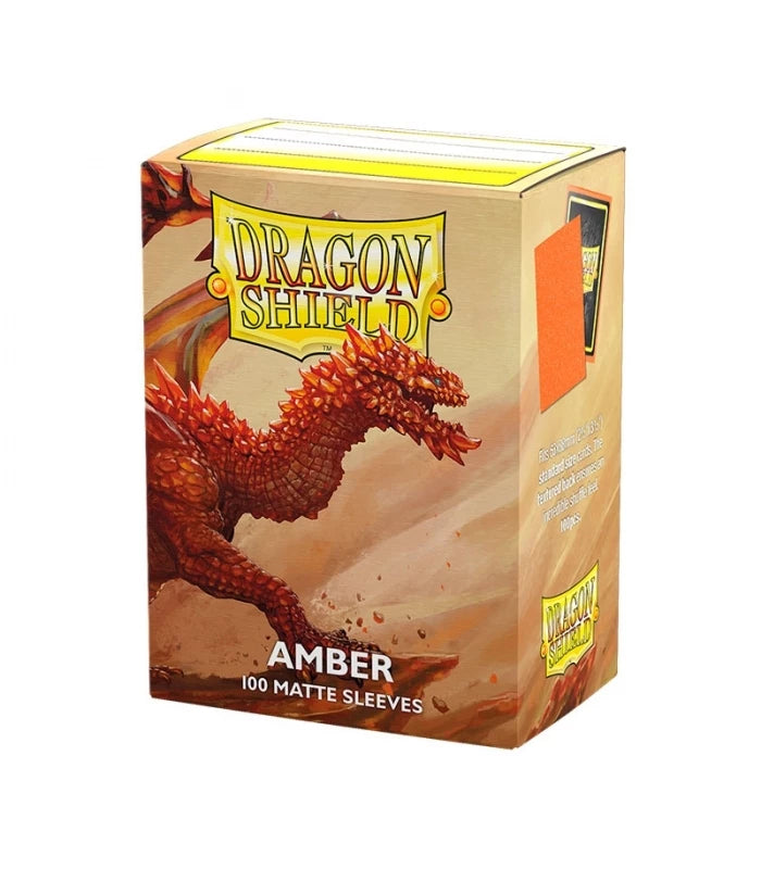 Pochettes Standard Matière Ambre Orange (100 unités) - Bouclier du Dragon