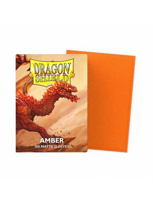 Pochettes Standard Matière Ambre Orange (100 unités) - Bouclier du Dragon