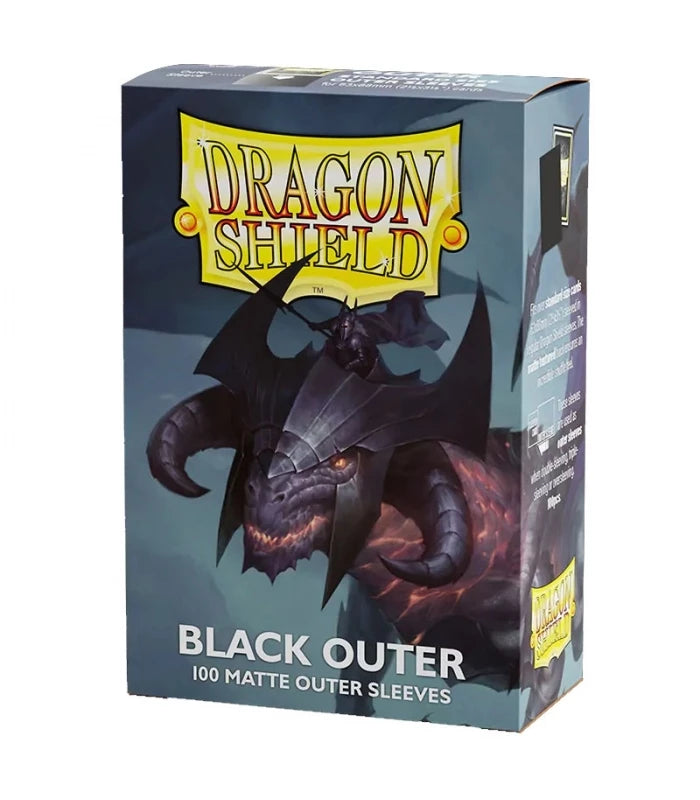 Pochettes extérieures Fundas Standard noires - Taille standard (100 pochettes) Dragon Shield