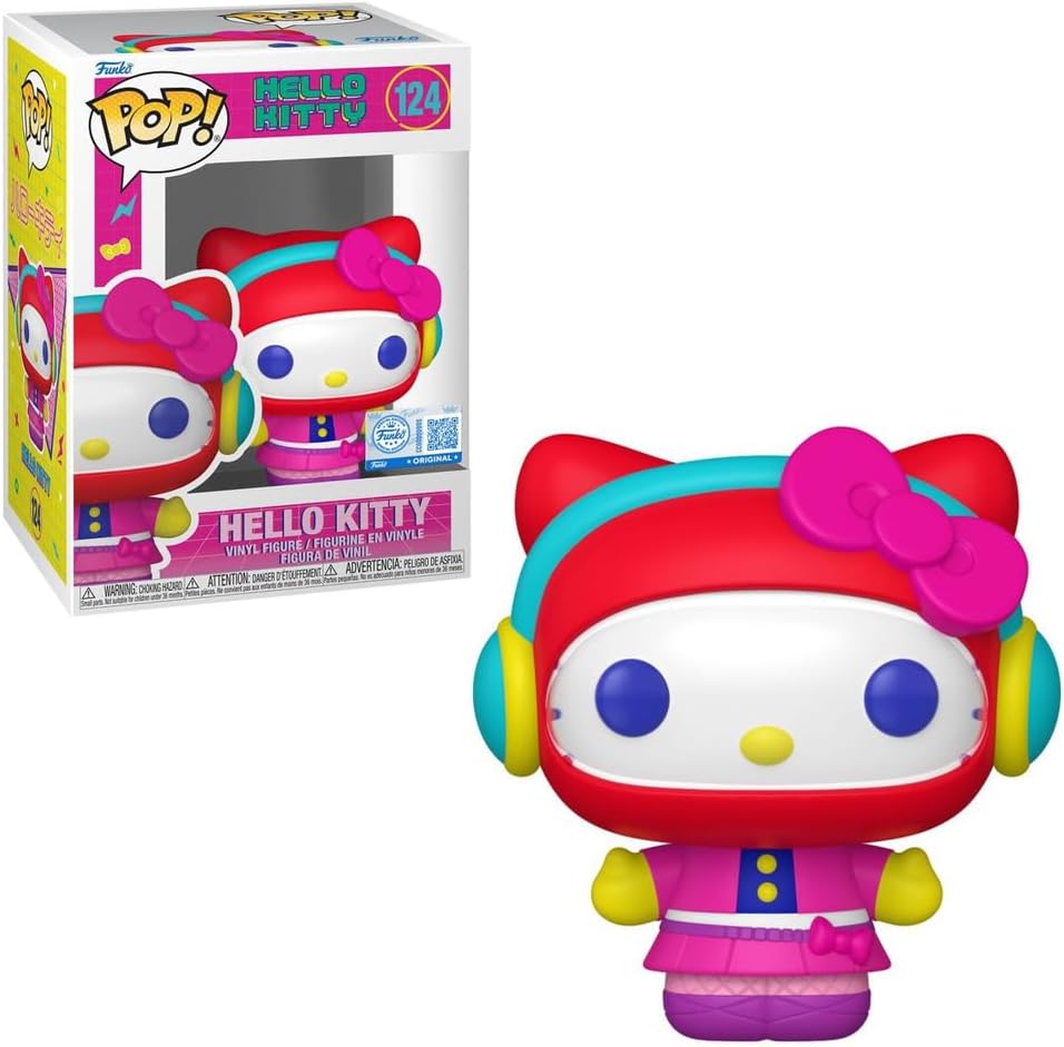 Figurines POP! Animation Hello Kitty en vinyle Hello Kitty (Tenue Arcade) 9 cm