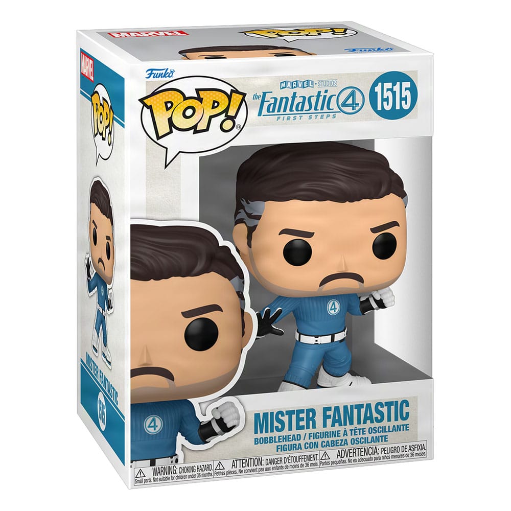 Les Quatre Fantastiques : Premiers pas POP! Marvel Figurine en vinyle Monsieur Fantastique 9 cm