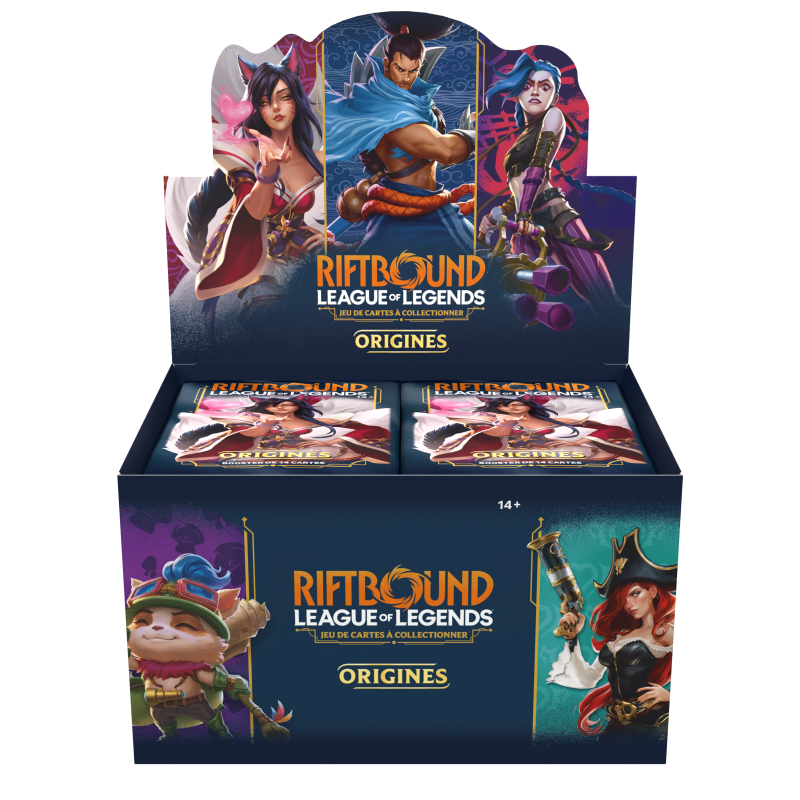 Riftbound : League of Legends TCG - Présentoir de boosters Riftbound Origines (24 boosters) - FR