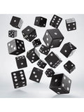 Lot complet de dés D6 noirs et blancs (20 unités) - Q Workshop
