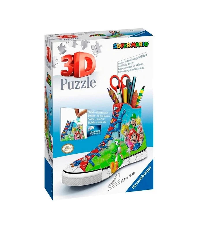 Baskets - Super Mario Porte-crayons Puzzle 3D Super Mario - Ravensburger