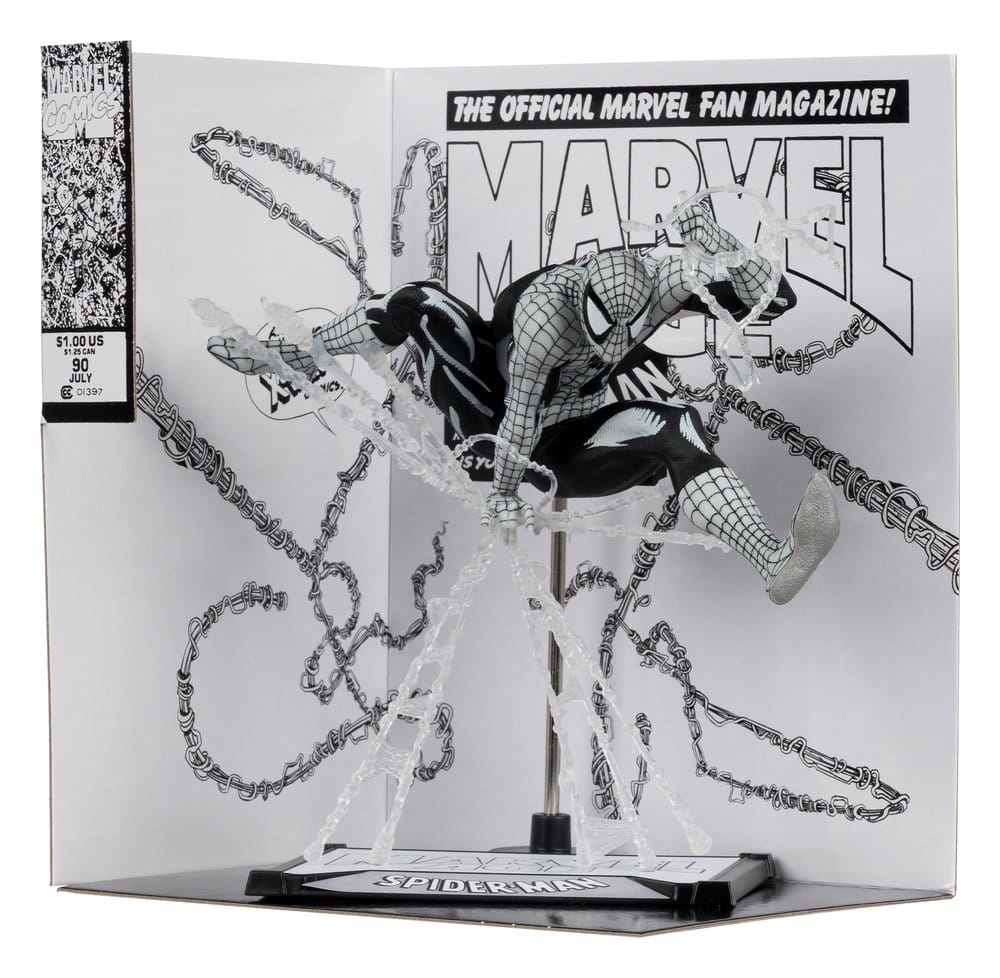 Statuette Marvel en PVC à l'échelle 1/10 de Spider-Man (Marvel Age #90) (Dessin au trait) 18 cm