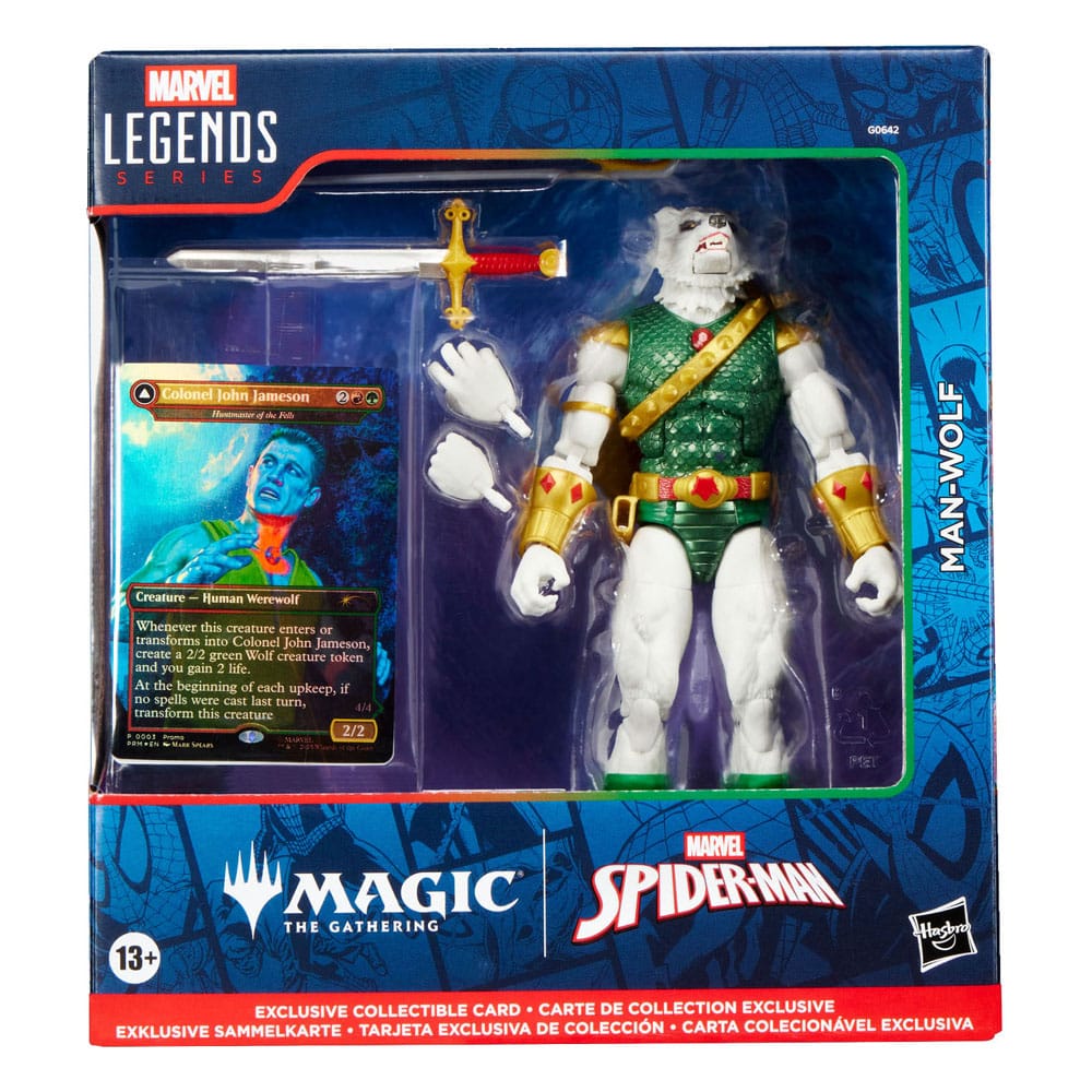 Figurine Marvel Legends Magic: The Gathering Man-Wolf (avec carte premium exclusive) 15 cm Figurines Marvel