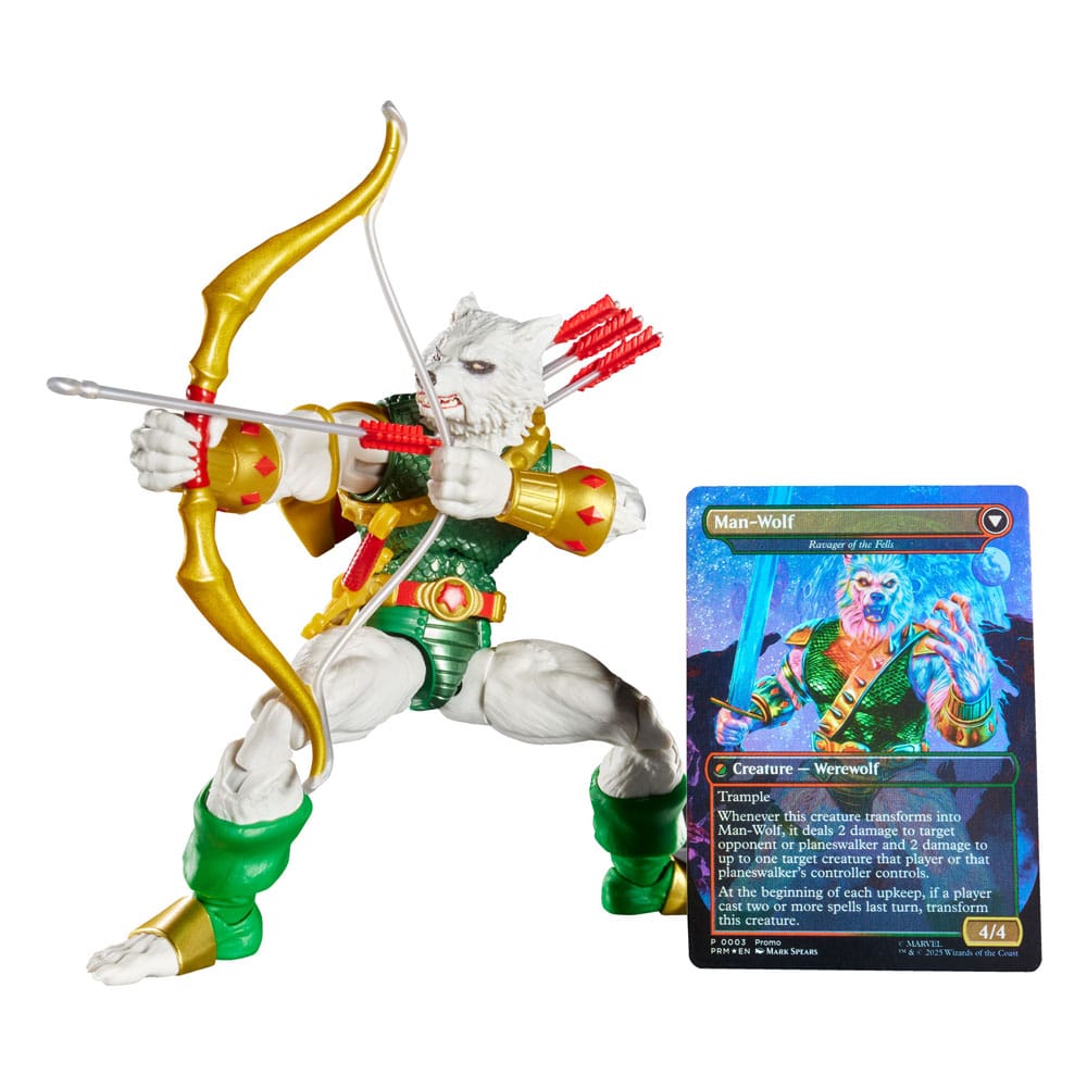 Figurine Marvel Legends Magic: The Gathering Man-Wolf (avec carte premium exclusive) 15 cm Figurines Marvel