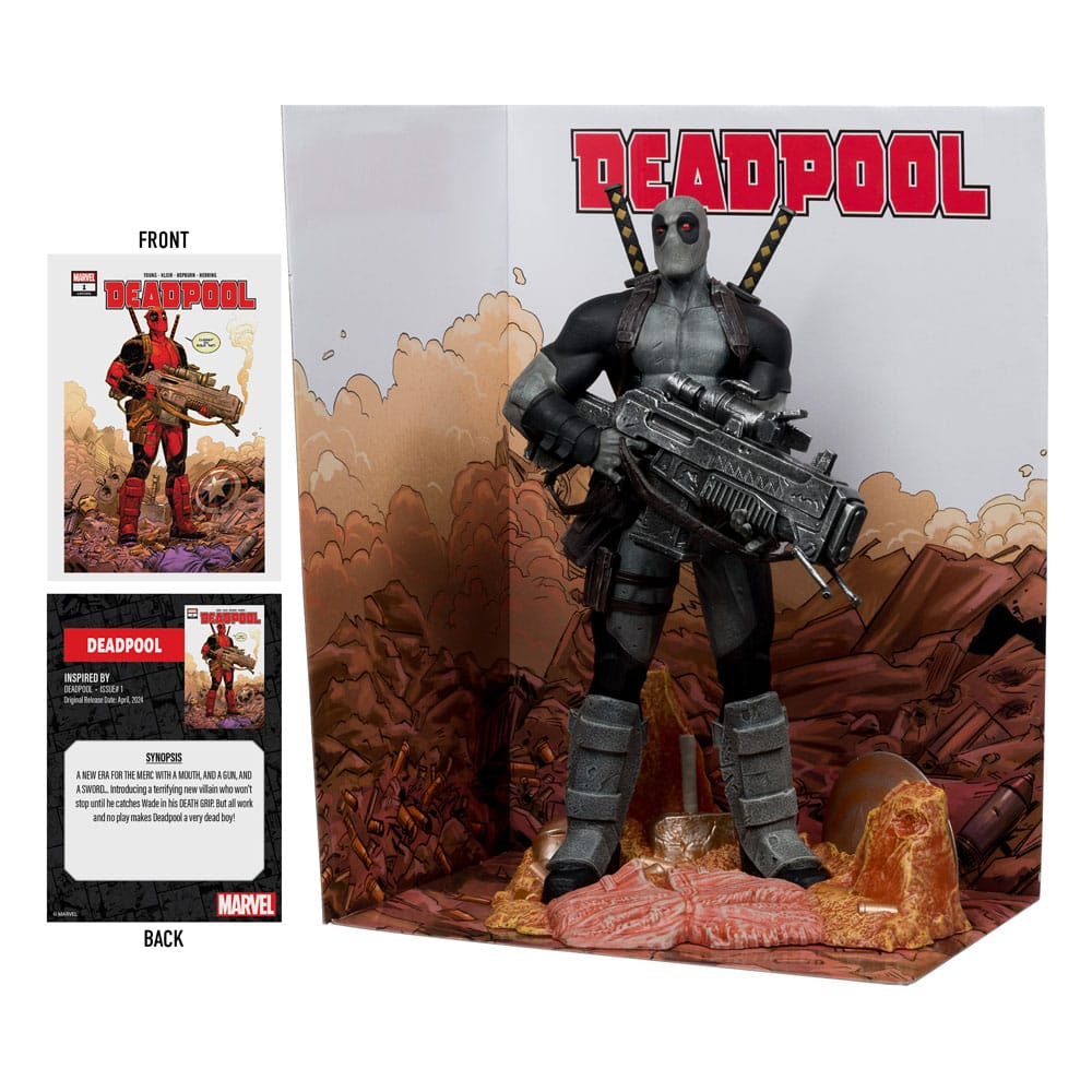 Statuette Marvel Collection en PVC à l'échelle 1/6 Deadpool (Deadpool #1) (Version rare en costume gris) 27 cm Statuettes Marvel