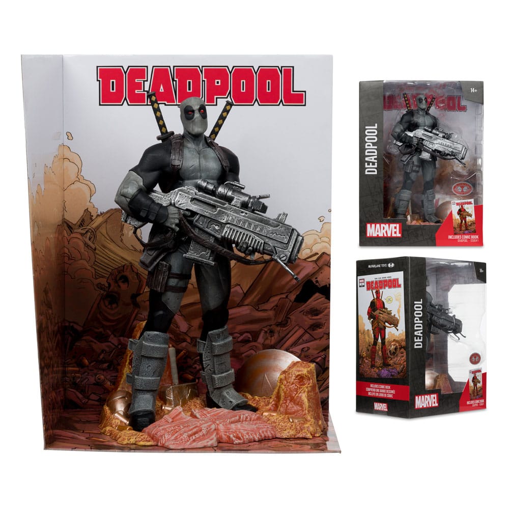 Statuette Marvel Collection en PVC à l'échelle 1/6 Deadpool (Deadpool #1) (Version rare en costume gris) 27 cm Statuettes Marvel