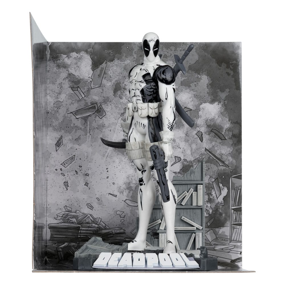 Statuette Marvel Collection en PVC à l'échelle 1/10 Deadpool (Les Nouveaux Mutants #98) (Dessin au trait) (Étiquette dorée) 17 cm