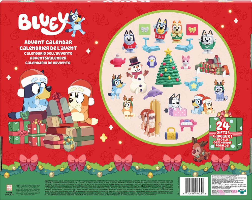 Bluey Calendrier de l'Avent Mini-Figurines Mini-figurines Bluey